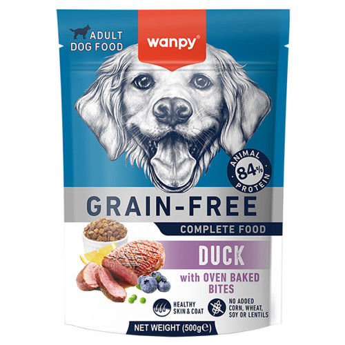 Беззерновий сухий корм Wanpy Adult Dog Grain Free Duck для дорослих собак, качка, 500 г
