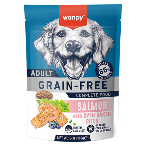 Беззерновий сухий корм Wanpy Adult Dog Grain Free Salmon для дорослих собак, лосось, 500 г