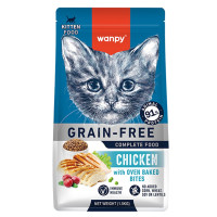 Беззерновой сухой корм Wanpy Kitten Grain Free Chicken для котят, с курицей, 1.5 кг Беззерновой сухой корм Wanpy Kitten Grain Free Chicken для котят, с курицей, 1.5 кг