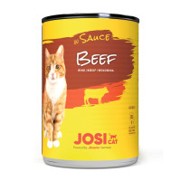 Влажный корм JosiCat Beef in Sauce для взрослых кошек, говядина, кусочки в соусе, 415 г Влажный корм JosiCat Beef in Sauce для взрослых кошек, говядина, кусочки в соусе, 415 г