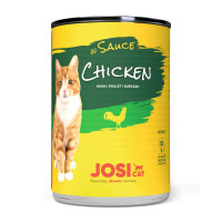 Вологий корм JosiCat Chicken in Sauce для дорослих котів, курка, шматочки в соусі, 415 г Вологий корм JosiCat Chicken in Sauce для дорослих котів, курка, шматочки в соусі, 415 г