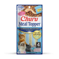 Ласощі Inaba Churu Meal Topper для котів, кремовий мус в стіках, з тунцем та морським гребінцем, 4×14 г