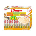 Ласощі Inaba Churu для котів, вершковий мус в стіках, різновиди курки, 60 шт, 14 г