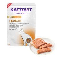 Влажный корм-паштет Kattovit Veterinary Urinary для кошек с заболеваниями нижних мочевыводящих путей, беззерновой, диетический, курица, 0.085 кг Влажный корм-паштет Kattovit Veterinary Urinary для кошек с заболеваниями нижних мочевыводящих путей, беззерновой, диетический, курица, 0.085 кг