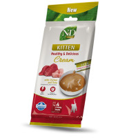 Ласощі Farmina N&D Grain Free PRIME CAT для кошенят, кремові, курка з тунцем, 60 г Ласощі Farmina N&D Grain Free PRIME CAT для кошенят, кремові, курка з тунцем, 60 г