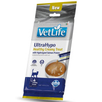 Лакомства Farmina VET LIFE CAT ULTRAHYPO для кошек, кремовые, с гидролизованным белком лосося, 60 г