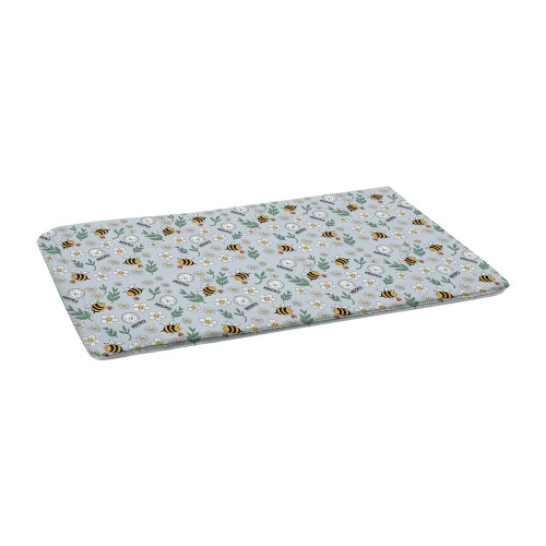 Пелюшка Misoko&Co для собак, багаторазова, з бджолами, блакитний, 70×80 см, 1 шт