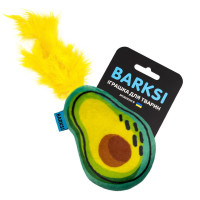 Игрушка Barksi для кошек, с колокольчиком, авокадо Игрушка Barksi для кошек, с колокольчиком, авокадо