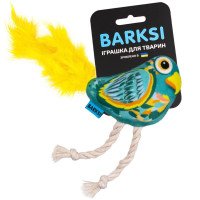Іграшка Barksi для котів, з дзвіночком, папуга Іграшка Barksi для котів, з дзвіночком, папуга