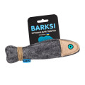 Іграшка Barksi для котів, з мотузкою, рибка, сіра
