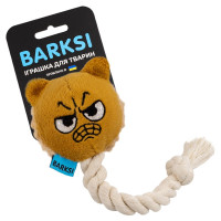 Іграшка Barksi для собак, з пищалкою та канатом, ведмедик Іграшка Barksi для собак, з пищалкою та канатом, ведмедик