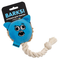 Іграшка Barksi для собак, з пищалкою та канатом, кіт Іграшка Barksi для собак, з пищалкою та канатом, кіт