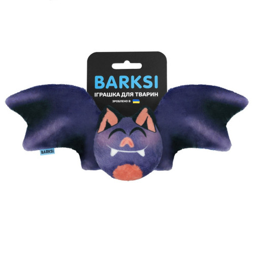 Іграшка Barksi для собак, з пищалкою, кажан