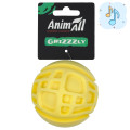 Іграшка AnimАll GrizZzly Кумедний м'яч для собак, жовтий, 8 см