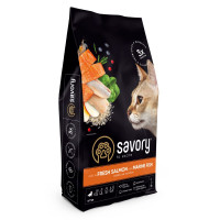 Сухой корм Savory Kitten rich in Fresh Salmon with Marine Fish для котят всех пород, со свежим лососем и морской рыбой, 8 кг Сухой корм Savory Kitten rich in Fresh Salmon with Marine Fish для котят всех пород, со свежим лососем и морской рыбой, 8 кг