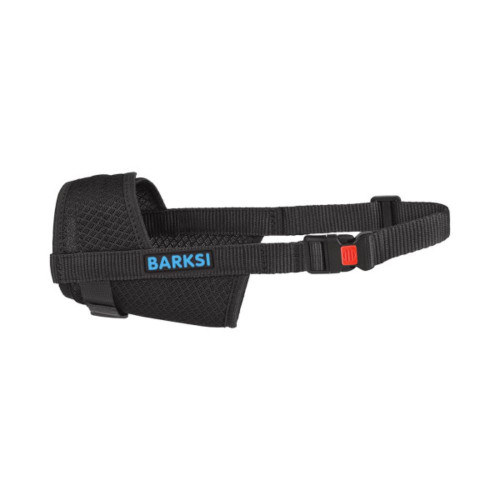 Намордник Barksi для собак, регулируемый, 3D сетка, 24-28 см, черный Намордник Barksi для собак, регулируемый, 3D сетка, 24-28 см, черный