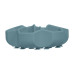 Миска WAUDOG Silicone для медленного кормления, 750 мл, серая