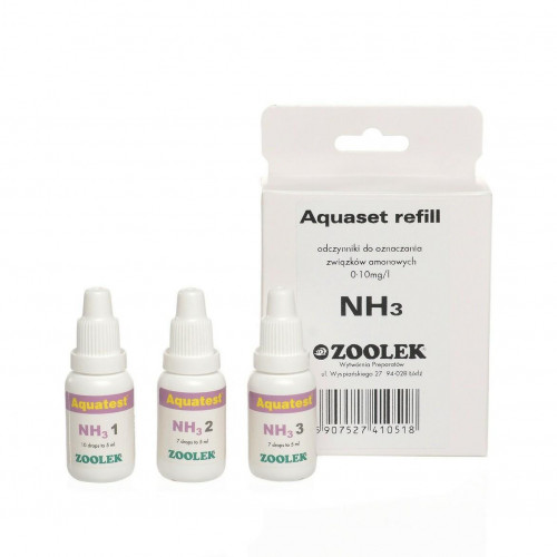 Тест змісту амонію - аміаку (NH3_NH4 +) Zoolek Aquatest NH3, 0,09 кг, 9 x 3,5 x 13,5 см (реагент)