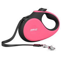 Рулетка-поводок AnimAll Deluxe S для собак до 15 кг / 5 метрів, кораловий-чорний Рулетка-поводок AnimAll Deluxe S для собак до 15 кг / 5 метрів, кораловий-чорний
