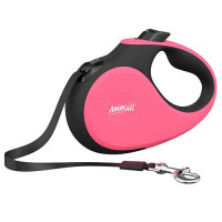 Рулетка-поводок AnimAll Deluxe М для собак до 25 кг / 5 метрів, кораловий-чорний Рулетка-поводок AnimAll Deluxe М для собак до 25 кг / 5 метрів, кораловий-чорний