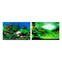 Двусторонний аквариумный фон Ferplast BLU 9040 Background с изображением растении, 60x40 см Двусторонний аквариумный фон Ferplast BLU 9040 Background с изображением растении, 60x40 см