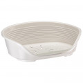 Пластиковий лежак Ferplast Siesta Deluxe 8 White з антиковзаючим покриттям, 82.5×59.5×25 см