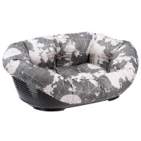 Пластиковый лежак Ferplast Sofa 2 Triangle в комплекте с подушкой для собак и кошек, 52×39×21 см Пластиковый лежак Ferplast Sofa 2 Triangle в комплекте с подушкой для собак и кошек, 52×39×21 см
