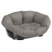 Пластиковый лежак Ferplast Sofa 8 Dove Grey в комплекте с подушкой для собак и кошек, 85×62×28,5 см