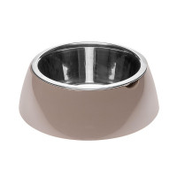Ferplast Jolie Medium Dove Grey Bowl металева миска для собак і кішок, 20 см Ferplast Jolie Medium Dove Grey Bowl металева миска для собак і кішок, 20 см