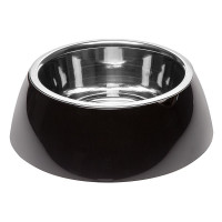 Ferplast Jolie Large Black Bowl металлическая миска для собак и кошек, 23,3 см Ferplast Jolie Large Black Bowl металлическая миска для собак и кошек, 23,3 см
