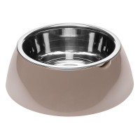 Ferplast Jolie Large Dove Grey Bowl металева миска для собак і кішок, 23,3 см Ferplast Jolie Large Dove Grey Bowl металева миска для собак і кішок, 23,3 см