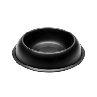 Ferplast Mira KC 70 Bowl Black металлическая окрашенная миска для собак и кошек, черная, 15,5 см