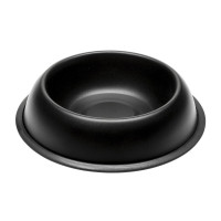 Ferplast Mira KC 76 Bowl Black металлическая окрашенная миска для собак и кошек, черная, 25,5 см Ferplast Mira KC 76 Bowl Black металлическая окрашенная миска для собак и кошек, черная, 25,5 см