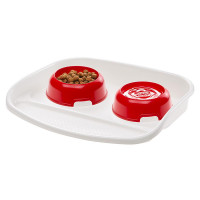 Ferplast Lindo Restyling Tray & Bowls миски на пластиковой подставке с защитой против скольжения, пластик Ferplast Lindo Restyling Tray & Bowls миски на пластиковой подставке с защитой против скольжения, пластик