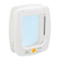 Ferplast Swing 9 Set White дверцята для великих кішок і маленьких собак, 4 варіанти закриття, 26,2x10,2x31,2 см Ferplast Swing 9 Set White дверцята для великих кішок і маленьких собак, 4 варіанти закриття, 26,2x10,2x31,2 см