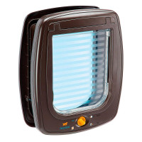 Ferplast Swing 9 Set Brown дверка для больших кошек и маленьких собак, 4 варианта закрытия, 26,2x10,2x31,2 см Ferplast Swing 9 Set Brown дверка для больших кошек и маленьких собак, 4 варианта закрытия, 26,2x10,2x31,2 см