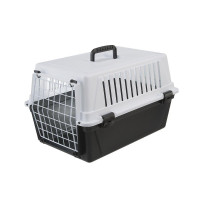 Переноска Ferplast Carrier Atlas 10 EL Palbox для кошек и собак, бело-чёрная, 48×32.5×29 см Переноска Ferplast Carrier Atlas 10 EL Palbox для кошек и собак, бело-чёрная, 48×32.5×29 см