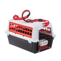 Переноска с ремнём Ferplast Carrier Atlas 10 Trendy Plus для кошек и собак, красно-белая, 48.5×32.5×29 см Переноска с ремнём Ferplast Carrier Atlas 10 Trendy Plus для кошек и собак, красно-белая, 48.5×32.5×29 см