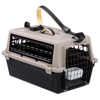 Переноска з ременем Ferplast Carrier Atlas 20 Trendy Plus для котів і собак, бежево-чорна, 58.5×37×32 см Переноска з ременем Ferplast Carrier Atlas 20 Trendy Plus для котів і собак, бежево-чорна, 58.5×37×32 см