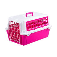 Переноска Ferplast Carrier Atlas 10 Trendy V.1 для котів і собак, біло-рожева, 48×32.5×29 см Переноска Ferplast Carrier Atlas 10 Trendy V.1 для котів і собак, біло-рожева, 48×32.5×29 см