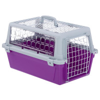 Переноска Ferplast Carrier Atlas 20 Trendy Open для котів і собак, біло-фіолетова, 58.5×37×32 см Переноска Ferplast Carrier Atlas 20 Trendy Open для котів і собак, біло-фіолетова, 58.5×37×32 см