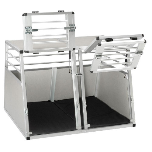 Автомобільна переноска Ferplast Atlas Car Aluminium для собак, біла, 92×81×66 см