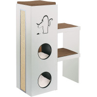 Ferplast Cat Tree Kubo 1 будиночок для котів з кігтеточкою і ліжком з дерева, 45x45x45см Ferplast Cat Tree Kubo 1 будиночок для котів з кігтеточкою і ліжком з дерева, 45x45x45см