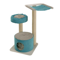 Ferplast Cat Tree Jago игровой комплекс для кошек с полочками, спальным местом и колоннами, 50x50x94,5 см Ferplast Cat Tree Jago игровой комплекс для кошек с полочками, спальным местом и колоннами, 50x50x94,5 см