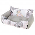 Лежанка з синтетичної тканини Ferplast Royal 60 Bedding Lady Rabbit для котів і собак, 60×50×28 см