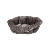 Оксамитова подушка для ліжок Ferplast Spare Sofa Prestige 2 Grey для котів і собак, 52×39×21 см Оксамитова подушка для ліжок Ferplast Spare Sofa Prestige 2 Grey для котів і собак, 52×39×21 см