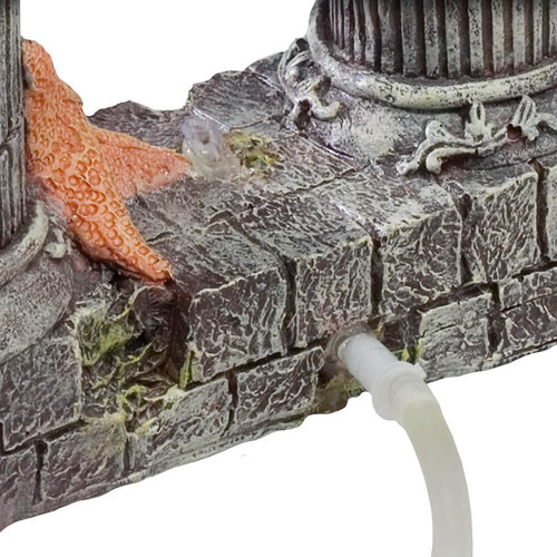 Декорація з поліуретану Ferplast BLU 9127 Column with Angle для з'єднання з компресором Airfizz