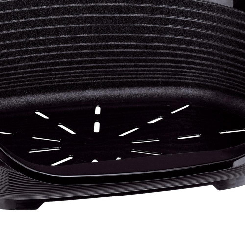 Пластиковий лежак Ferplast Siesta Deluxe 4 Black з антиковзаючим покриттям, 61.5×45×21.5 см