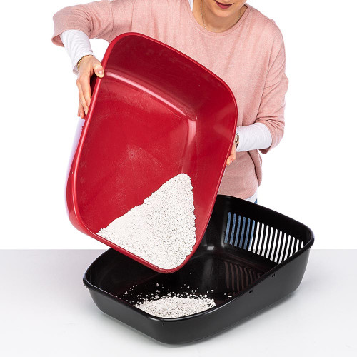 Закритий туалет Ferplast Toilet Home Magix для кішок з системою просіювання, 45,5x55,5x41 см