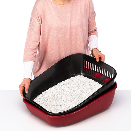 Закритий туалет Ferplast Toilet Home Magix для кішок з системою просіювання, 45,5x55,5x41 см
